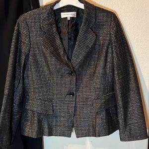 NWT Jones New York Black Plaid Pantsuit